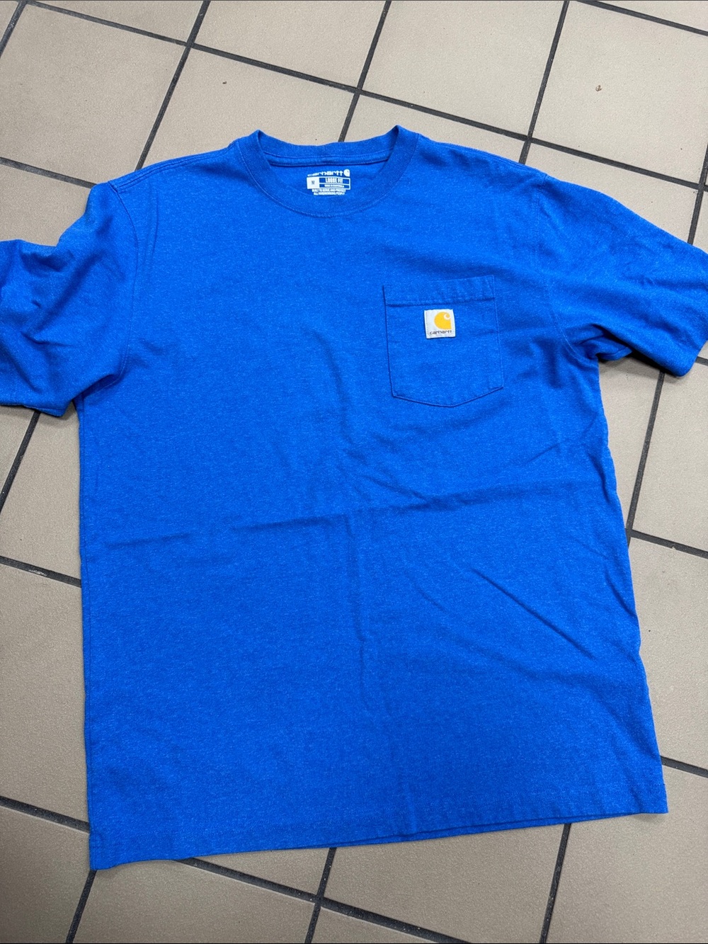 Carhartt Short Sleeve Pocket Tee in Bright Royal Blue